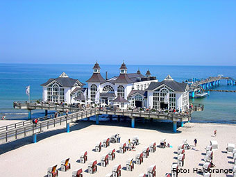 Der Strand des Ostseebads Sellin (Quelle: Wikipedia)